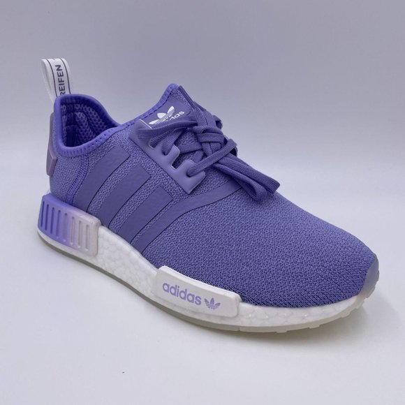 adidas NMD R1 White / Light Purple Womens Shoes - Picture 7 of 8